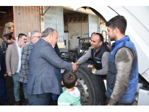 Başkan Çerçi esnafı ziyaret etti destek istedi