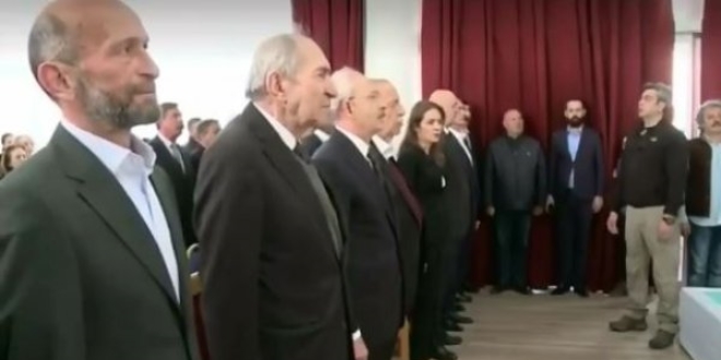 CHP'li Erdem Gül İstiklal Marşı'nı okumadı...