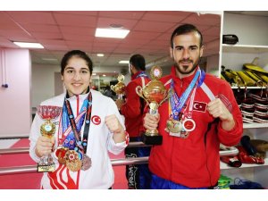 Kick boksta Diyarbakır’ın gururu oldular