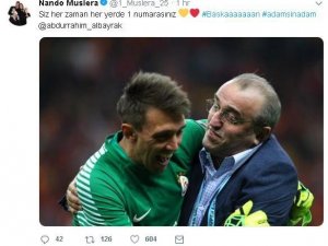 Abdurrahim Albayrak’a bir destek de Muslera’dan