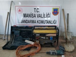 Sit alanında kaçak kazıya jandarma baskını: 4 gözaltı