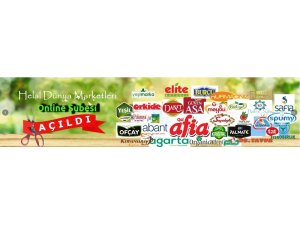 Online helal dünya marketi açıldı