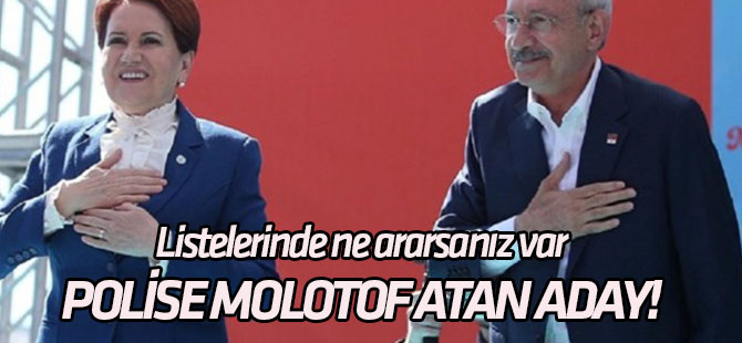 Listelerinde ne ararsanız var Evde PKK'lı tedavi eden, polise molotof atan aday!
