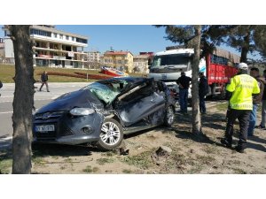 Hastane yolunda kaza: 4 yaralı