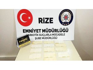Rize’de uyuşturucu taciri yakayı ele verdi