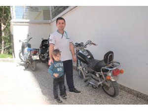 Çalınan motosikletini 34 gün sonra buldu