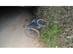 Otomobilin çarptığı bisiklet sürücüsü yaralandı