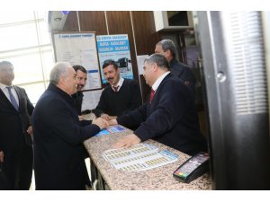Fakıbaba ve Baydilli otogar esnafını ziyaret etti