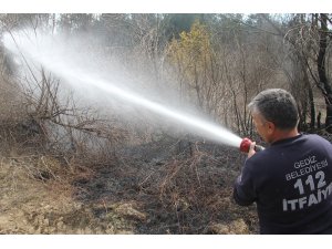 Gediz’deki orman yangını büyümeden söndürüldü