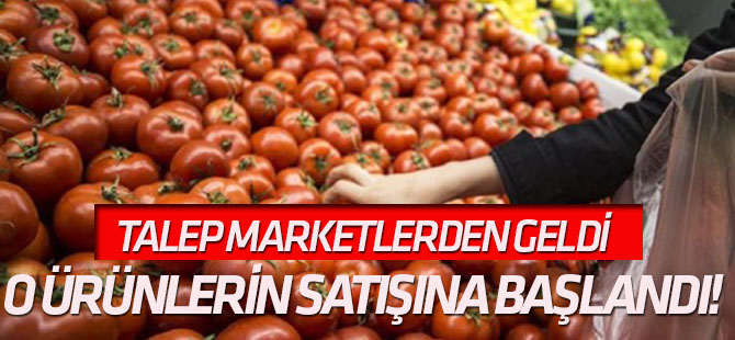 O ürünlerin satışına başlandı!