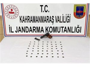 Kahramanmaraş’ta Roma sikkeleri ele geçirildi