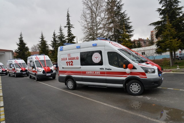 Konya'da 7 ilçeye yeni ambulans
