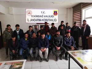 57 kaçak göçmen yakalandı, 2 organizatör tutuklandı
