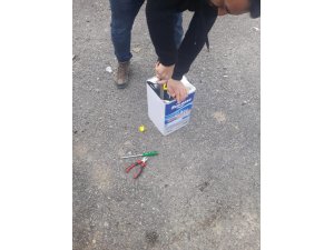 Madeni yağ tenekesi içerisinde 3 bin 500 paket kaçak sigara ele geçirildi