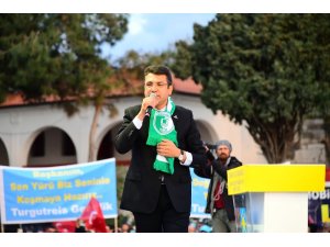Mehmet Tosun, Bodrum mitinginde coşkuyla karşılandı