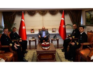 NATO Daimi Deniz Görev Grubu Gemi Komutanlarından Vali Ustaoğlu’na Ziyaret