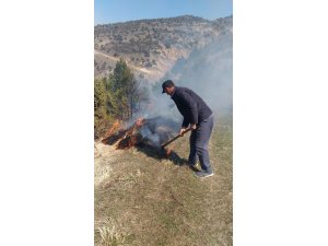 Orman yangını korkuttu