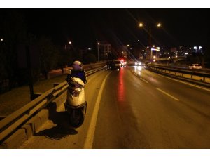 İzmir’de motosiklet sürücüsü ağır yaralandı
