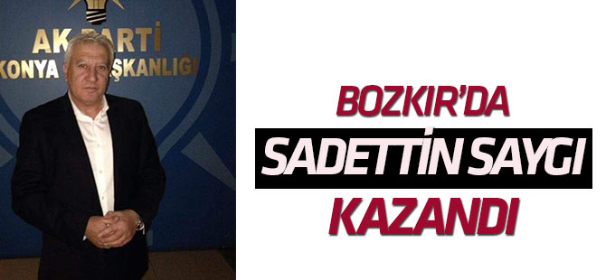 Bozkır'da AK Parti adayı Sadettin Saygı kazandı