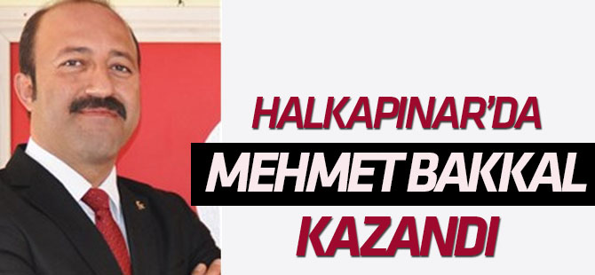 Halkapınar'da Mehmet Bakkal kazandı