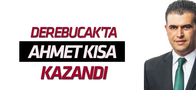 Derebucak'ta Ahmet Kısa kazandı