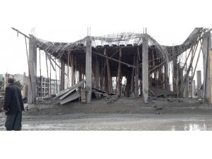 Şanlıurfa’da beton dökülen inşaat çöktü