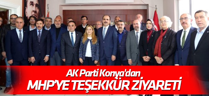 AK Parti Konya'dan MHP'ye Teşekkür Ziyareti