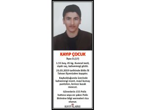 Tatvan’da liseli gençten 9 gündür haber alınamıyor