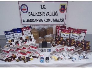 Balıkesir’de kaçak tütün operasyonu