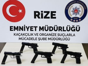 Rize’de silah kaçakçılarına ağır darbe