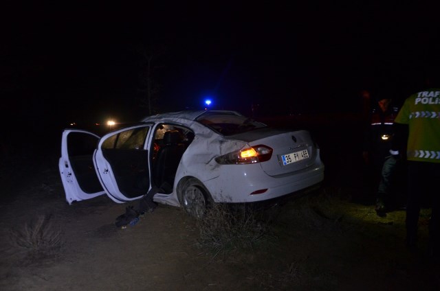 Konya’da otomobil takla attı: 1 ölü, 4 yaralı