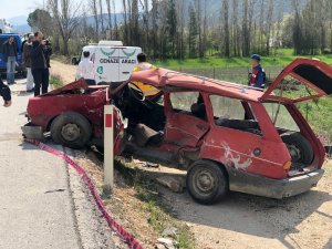 Burdur’da trafik kazası: 1 ölü 2 yaralı