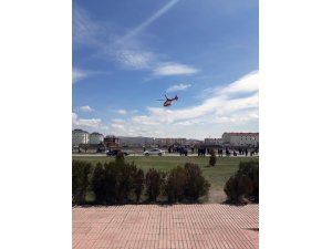 Ambulans helikopter KOAH hastası için havalandı