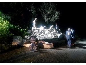 Kahramanmaraş’ta otomobil direğe çarptı: 1 ölü, 3 yaralı