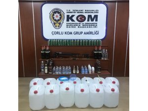 Tekirdağ’da kaçak içki operasyonu