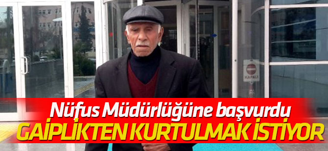 41 Yıl Sonra Ailesine Kavuşan Kişi Gaiplik Kararından Kurtulmak İstiyor