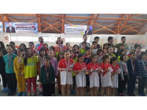 Düzce’de okul sporları yüzme yarışları yapıldı