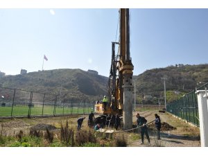 Çift yönlü tribünün inşaatına başlandı