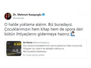 Bakan Kasapoğlu’ndan kitap ve oyuncak kampanyasına destek