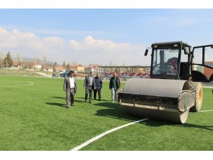 Dumlupınar ilçe stadı geniş kapsamlı bakıma alındı