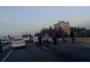 Adıyaman’da otomobil takla attı: 4 Yaralı