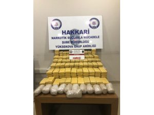 Yüksekova’da 125 kilo eroin ele geçirildi