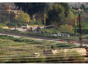 Kamışlı’da teröristlerin zırhlı aracı görüntülendi