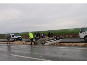 Kahta’da otomobil takla attı: 5 yaralı
