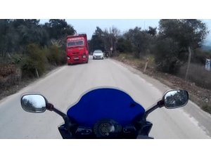 Hatalı sollamanın ardından gelen kaza kamerada