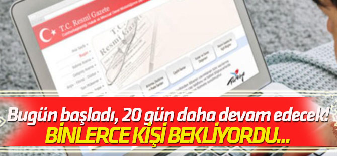 Binlerce kişi bekliyordu... Bugün başladı, 20 gün daha devam edecek!