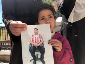 Filistinli mahkumların açık grevine destek gösterisi