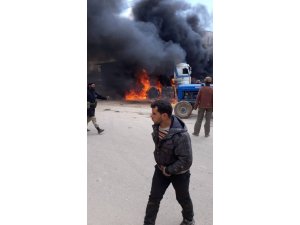 Azez’de petrol tankeri patladı
