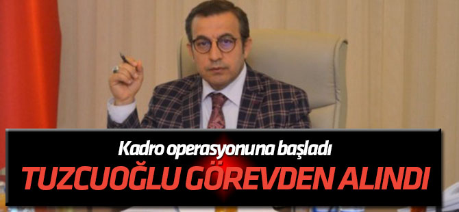 Kadro operasyonuna başladı! Yavaş, Refik Tuzcuoğlu'nu görevden aldı!