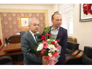 Başkan Akın’dan ilk ziyaret Kaymakam Turan’a